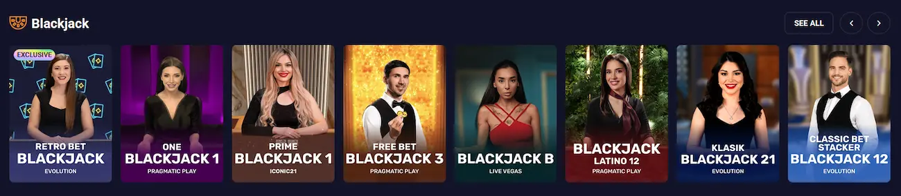 RetroBet live blackjack tables and the Retro Bet Blackjack exclusive title